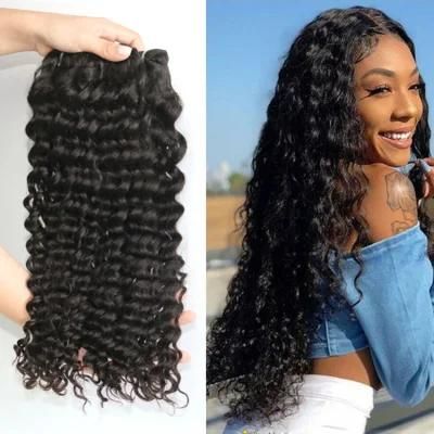 Luxuve Brazilian Ltaly Curly Human Hair Bundles Weft and Hair Weave Bundles 100% Unprocessed Virgin Hair