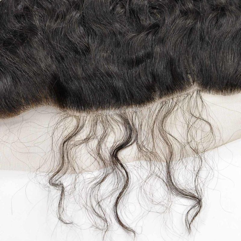 New Style Deep Curly 100% Virgin Human Remy Hair Lace Frontal with Baby Hair