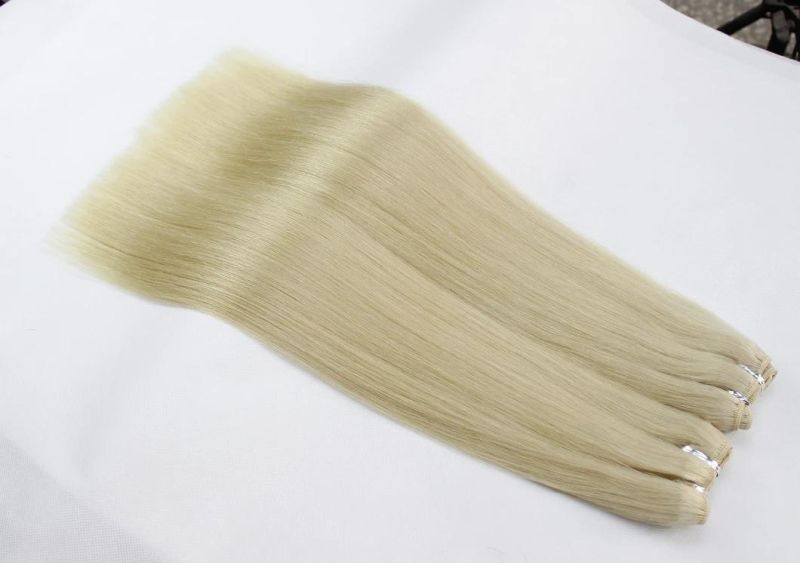 Brazilian Straight Human Hair Hair Bundles Blonde Color Remy Human Hair Weaving Bundles Extensions 613