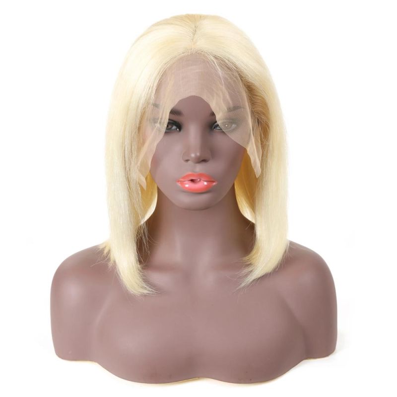 Blonde Color Peruvian Human Hair Bob Wigs