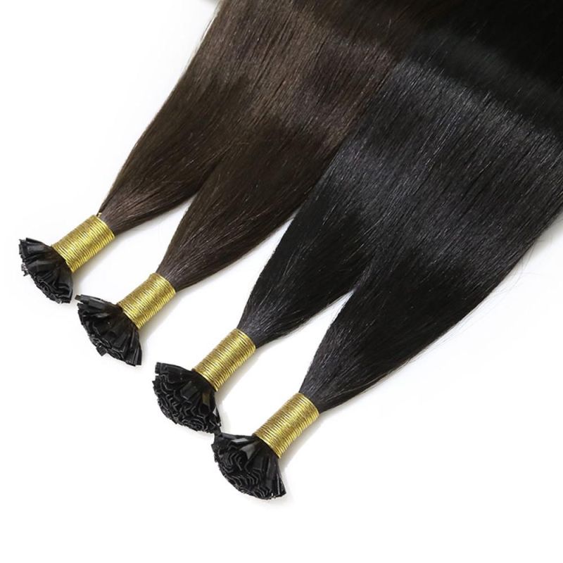 1GS Straight Human Hair V Tip Hair Extensions Keratin Capsule Remy Natural Pre Bonded Fusion Hair