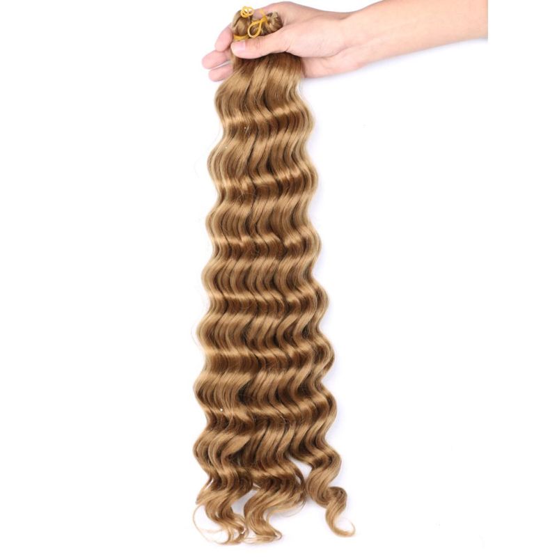 20inch Pre-Loop Deep Wave Curly Braiding Hair Wholesale Synthetic Ombre Extension