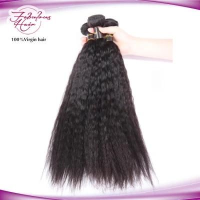 Queen Hair Products Brazilian Kinky Straight Virgin Human Hair Extensions