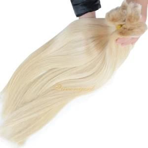 100% Remy European Hair Bulk Straight Micro Braiding Virgin Human Hair Extensions