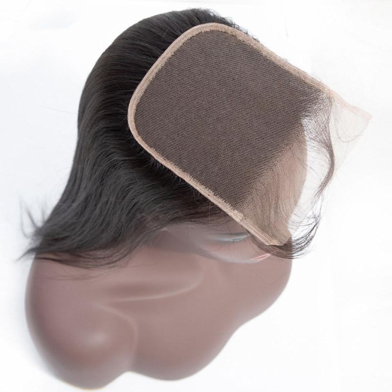 Straight Lace Closure 4X4 Free/Middle Part Lace Closure Remy Hair
