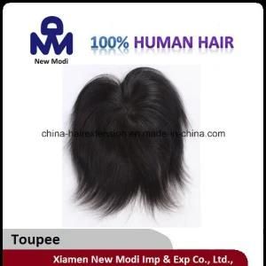 Straight Hair Toupee with Brazilian Virgin Human Hair