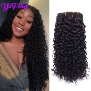 Jerry Curl Jet Black Clip-in 100% Human Hair