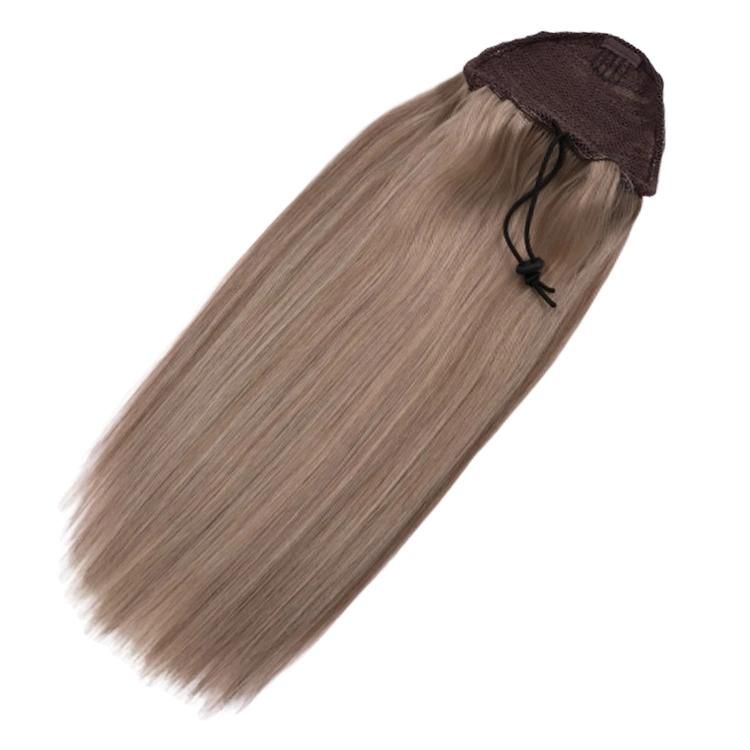 100% Remy Human Hair Blonde Drawstring Ponytail Hair Extensions