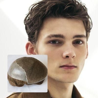 Kbeth Q6 Indian Virgin Remy Replacement Lace Wig for Men Hair Hairpieces Human Hair Toupee Q6 Hair System Wholesale