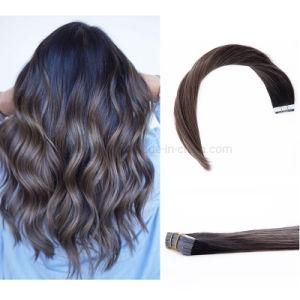 B#2-6 Grade 8A Straight Remy Unprocessed Brazilian Tape Human Hair Extension