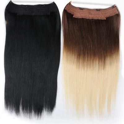 Good Quality Silk Straight Synthetic Hair Clips in Hair Extensions