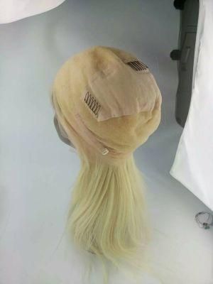 8A Full Lace Human Hair Wigs Blonde 613 Brazilian Virgin Hair Straight Gluless Lace Front Human Hair Wigs for Black/White Women