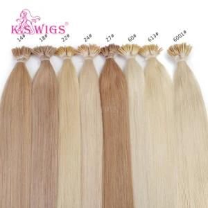 K. S Wigs Hot Selling I-Tip Keratin Hair Malaysian Remy Hair Human Hair Extension
