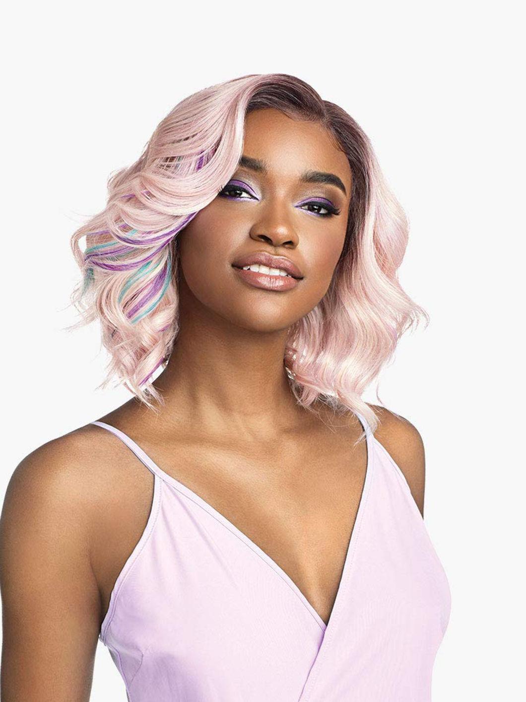 Colored Hair Lace Front Wig Brazilian Human Hair with Closure Wig Remy Human Hair Bob Wig for Women
