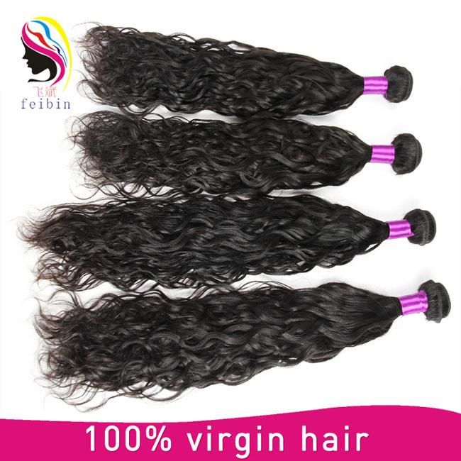 Popular Best Remy Human Hair Natural Wave Hair Weave Bundles
