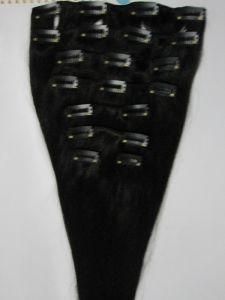 Remy Human Hair Clips in Hair Weaves, Hair Extension