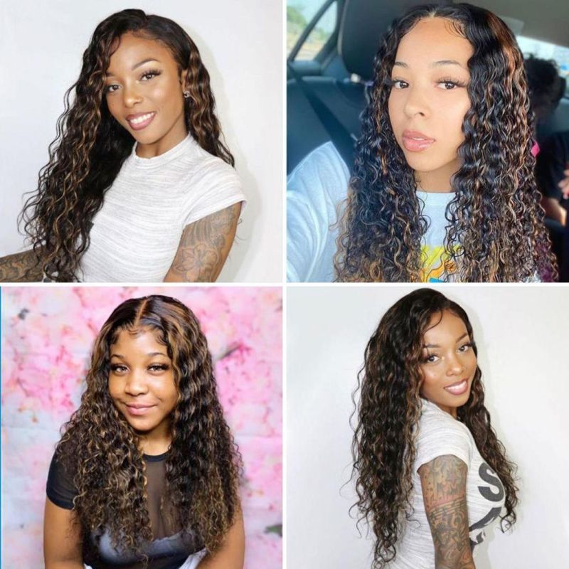 Highlight Water Wave 13X4 Lace Front Wigs