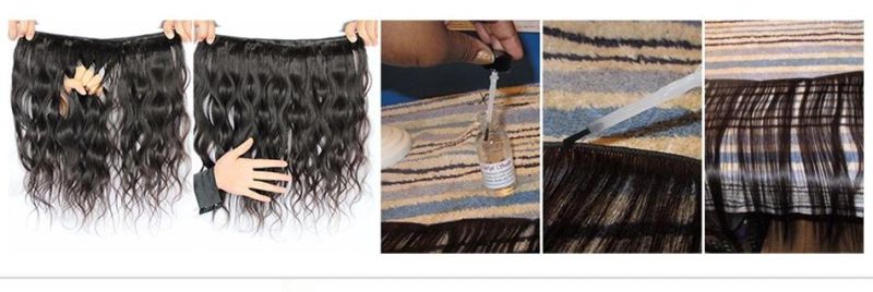 Brazilian Body Wave Clip in Human Hair Extensions 8 PCS/Set Natural Color Clip Ins Remy Hair 16 Inches 120gram