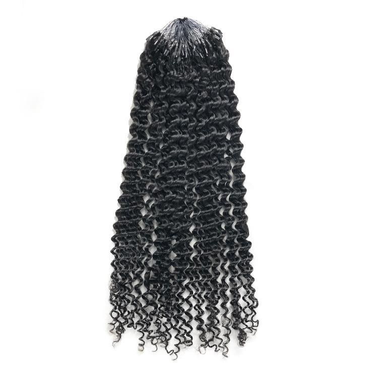 Wholesale Best Quality Double Drawn Micro Loop Ring Hair Extensions 100% Cuticle Aligned Human Hair