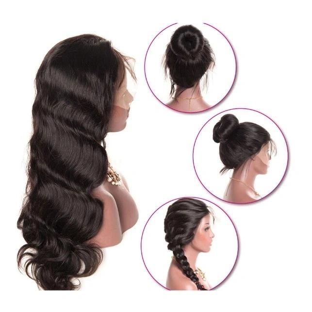 High Density Body Wave Virgin Human Hair Wig Indian Hair Lace Frontal Wig