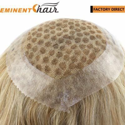 Lace Base Blond European Hair Women Toupee Hair Replacement