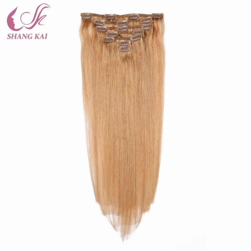 100% Unprocessed Brazilian Virgin Clip in Hair Extension