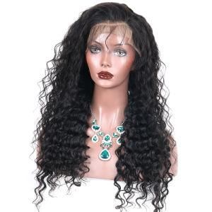 Natural Black Loose Wave Brazilian Lace Front Human Hair Wigs for Women