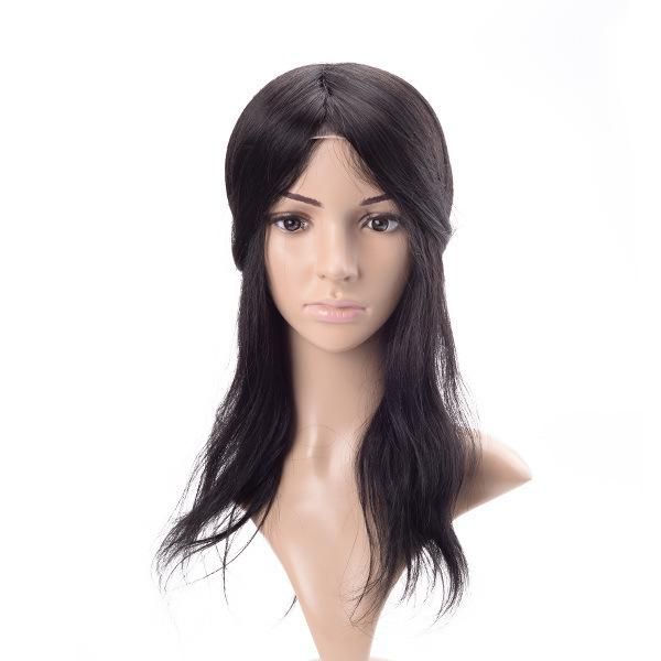 Custom Ladies Braided PE Line Integration Hair System with Mono Top