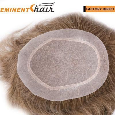 Custom Made Human Hair Mono Women&prime;s Wig
