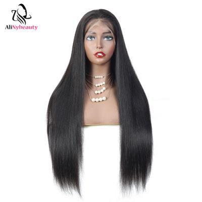 Brazilian Virgin Hair Extensions Natural Mink Cuticle Aligned Human Hair China Lace Front Wig