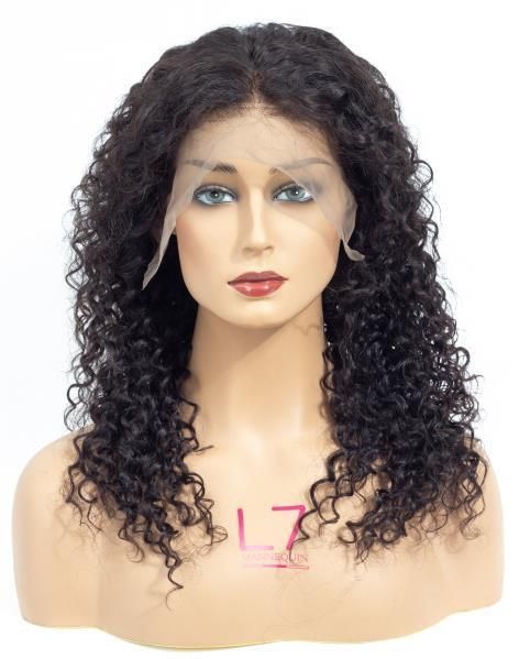 Chinese Factory Water Wave Natural Human Hair Lace Wig