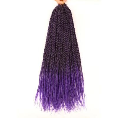 Ombre Purple Synthetic Senegalese Twist Braiding Hair Extension 14&quot; 18&quot; 22&quot;