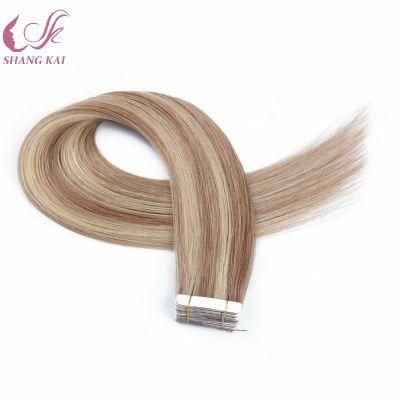 Professional Skin Weft Tape Remy Hair Extension Piano Color Weave