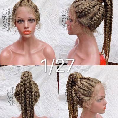 Lace Front Braided Wigs for Black Women, Braided Lace Wig, Blonde Braids Wig