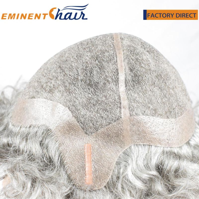 Human Hair Custom Made Men′s Lace Wig