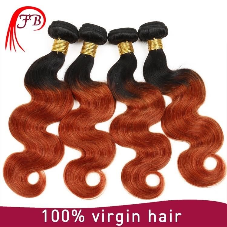Ombre Body Wave Human Hair Weft, Wholesale Virgin Chinese Hair