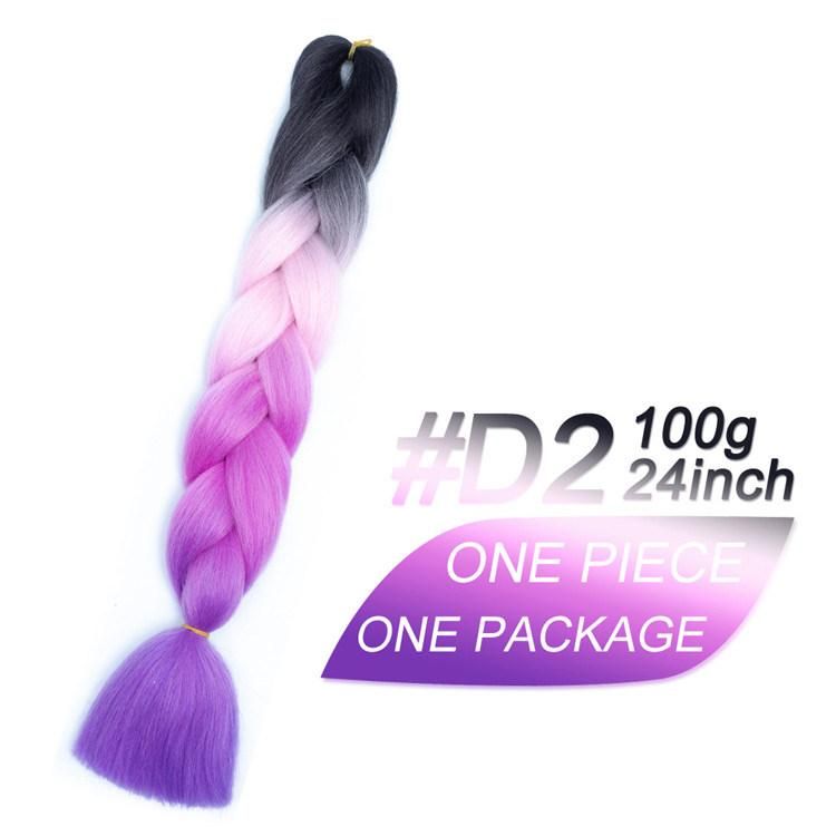 Kbeth Dirty Gradient Color Big African Jumbo Braid Hair High Temperature Custom Length 28 Inch Fashion Synthetic Hair Extension Rope China Vendors Wholesale