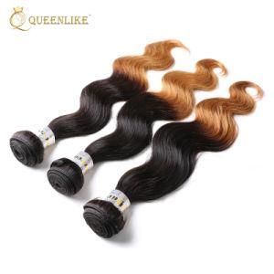 Body Wave Ombre Color Mongolian Human Hair Extensions