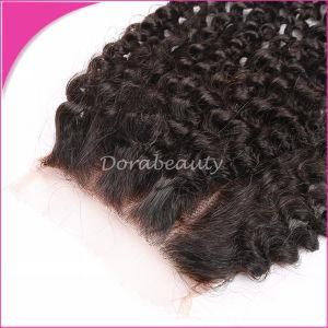 Brazilian Remy Human Hair Kinky Curly Lace Closure