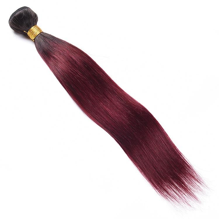 Silky Straight 100% Brazilian Hair Bundles Wholesale Hair Extensions #T1b/99j