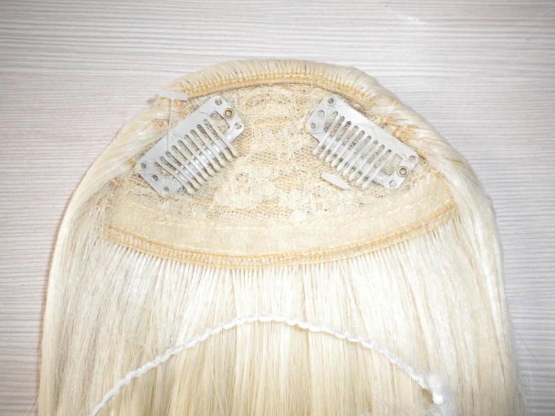 Human Hair Bang Pony Tail Hair Accessories Blonde Color (AV-HB01Z)