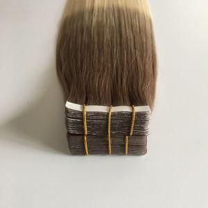 6/60 Straight Us Tape PU Skin Weft Virgin Remy Human Hair Extensions
