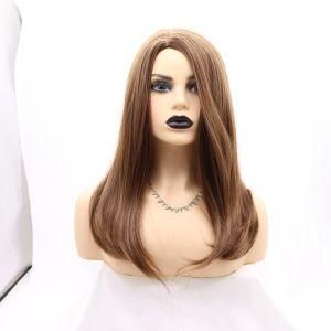 Fashion Middle Part Natural Color High Quality Synthetic Cosplay Wig for Girl