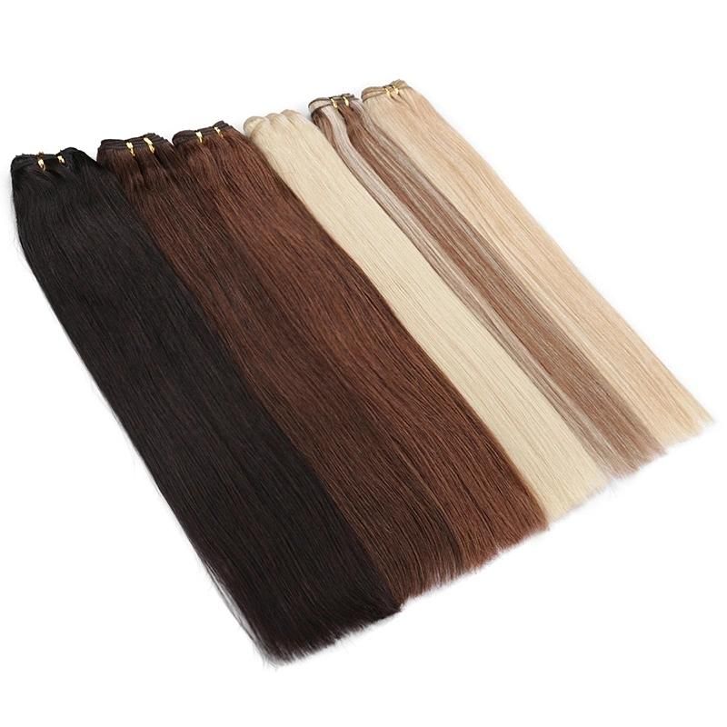 Thick Ends Double Drawn Russian Remy Human Hair Weft