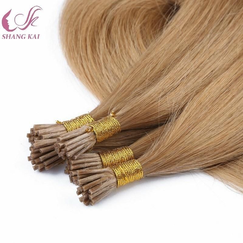 100% Top Quality Natural Hair Brazilian Keratin Hair Extension I Tipped Remy Hair