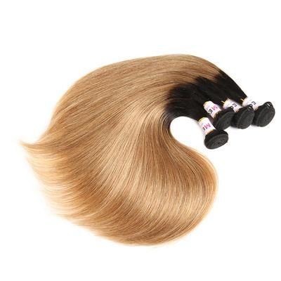 Silky Unprocessed One Donor Virgin Remy Human Hair Brazilian Weave Light Brown Color Straight Extensions