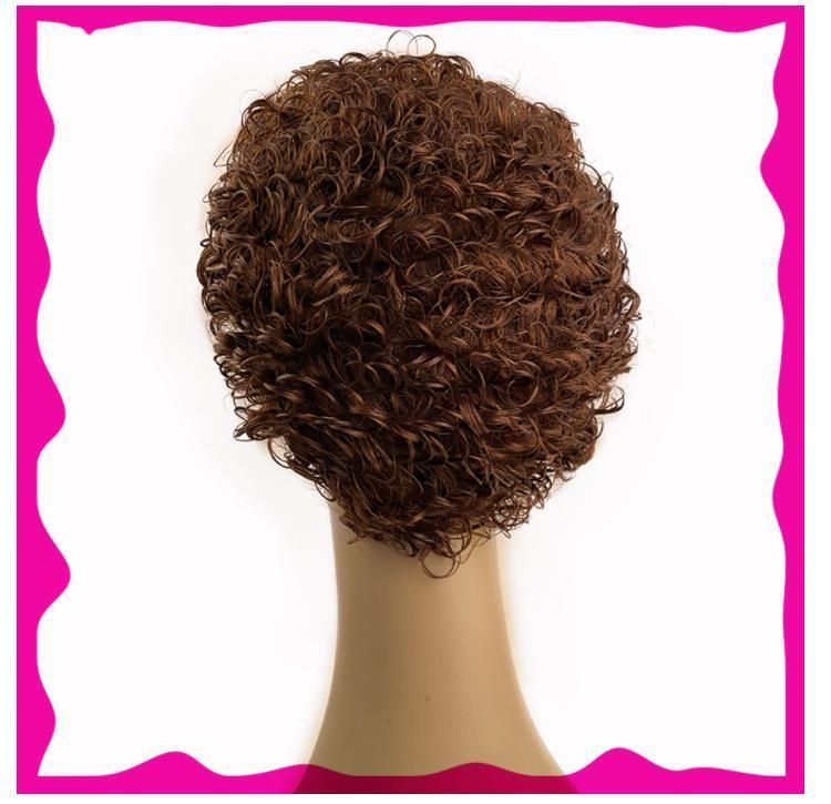 150% Short Curly Human Hair Wigs Pixie Cut for Black Women Natural Black Glueless Afro Kinky Curly Wig Dropshipping Wholeslae