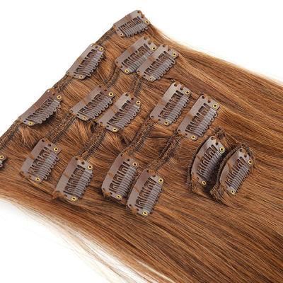 Long High Quality Ladies Stock Human Hair Clip Hair Replacement