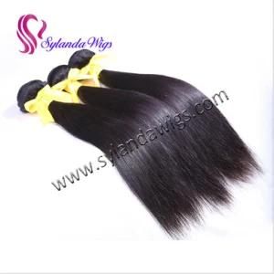 Peruvian #1b Straight 100% Human Hair Weft 3 Bundles Remy Hair with Free Shipping