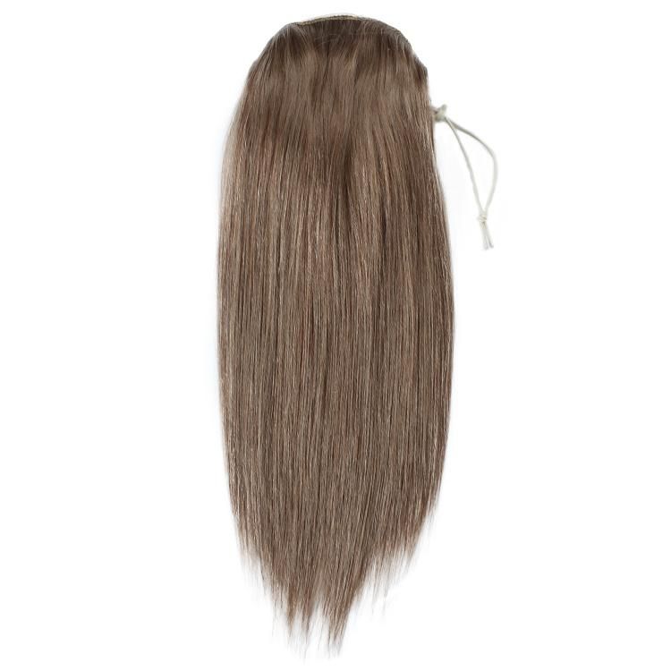 Wholesale Straight Natural Human Hair Drawstring Ponytail Hair Extension